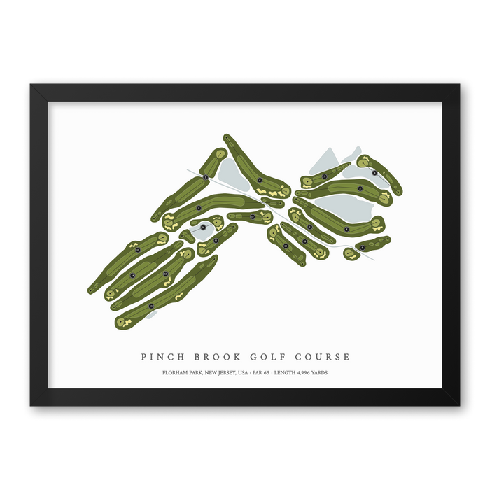Pinch Brook Golf Course | Golf Course Print | Black Frame