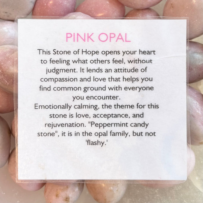 Pink Opal Tumblestone