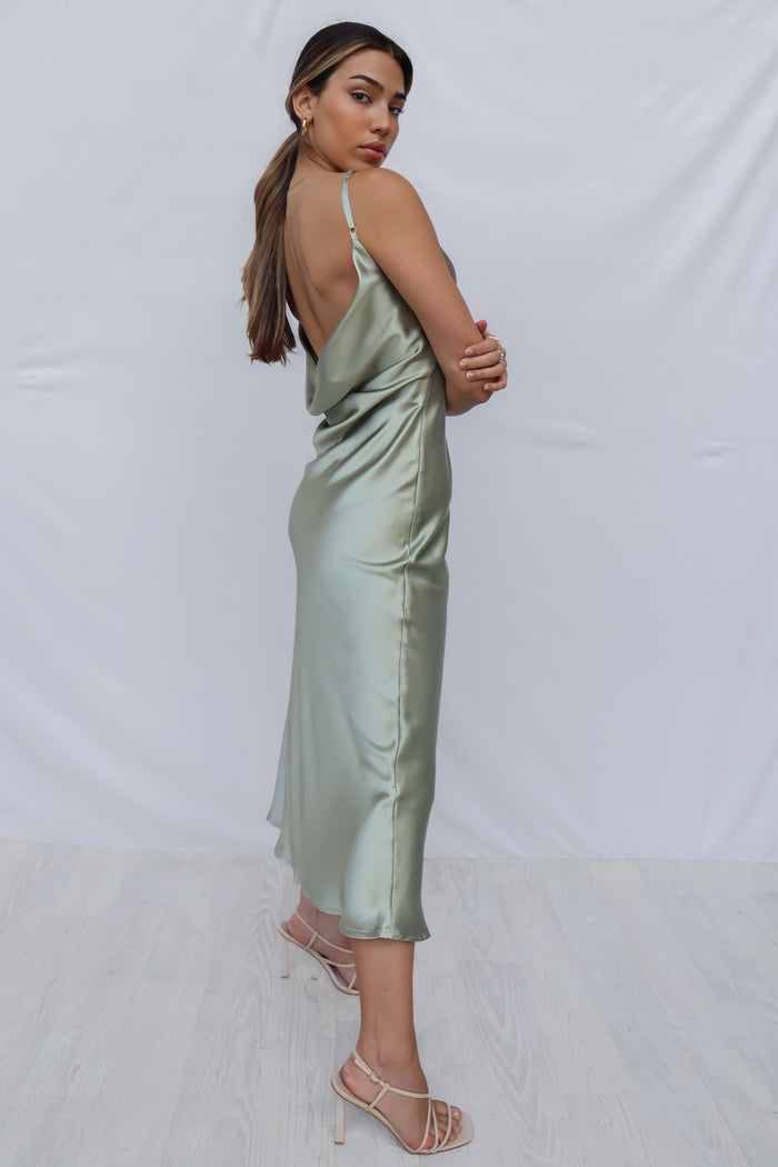 Pippy Maxi Dress - Khaki/Sage - Runway Goddess