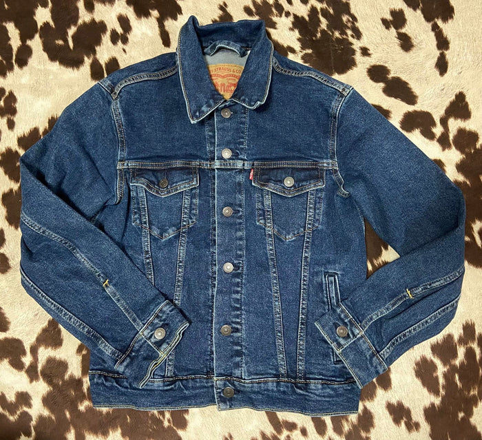 Pre-Loved Levi's Dark Denim Jacket Adult XS - Deer Creek Mercantile