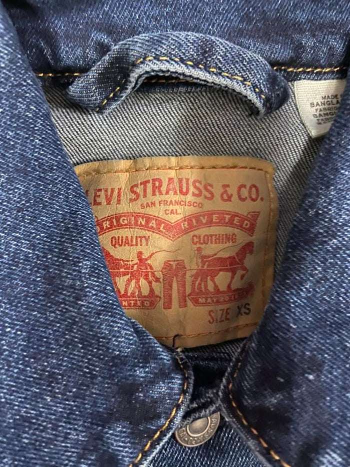 Pre-Loved Levi's Dark Denim Jacket Adult XS - Deer Creek Mercantile