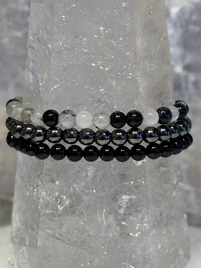 Protection & Grounding, Set of 3 Beaded Bracelets