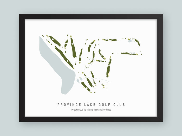 Province-Lake-Golf-Club-ME--Black-Frame-24x18-With-Hole-Numbers