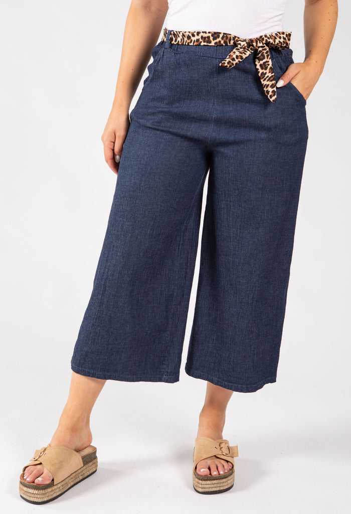 Pull On Denim Culotte