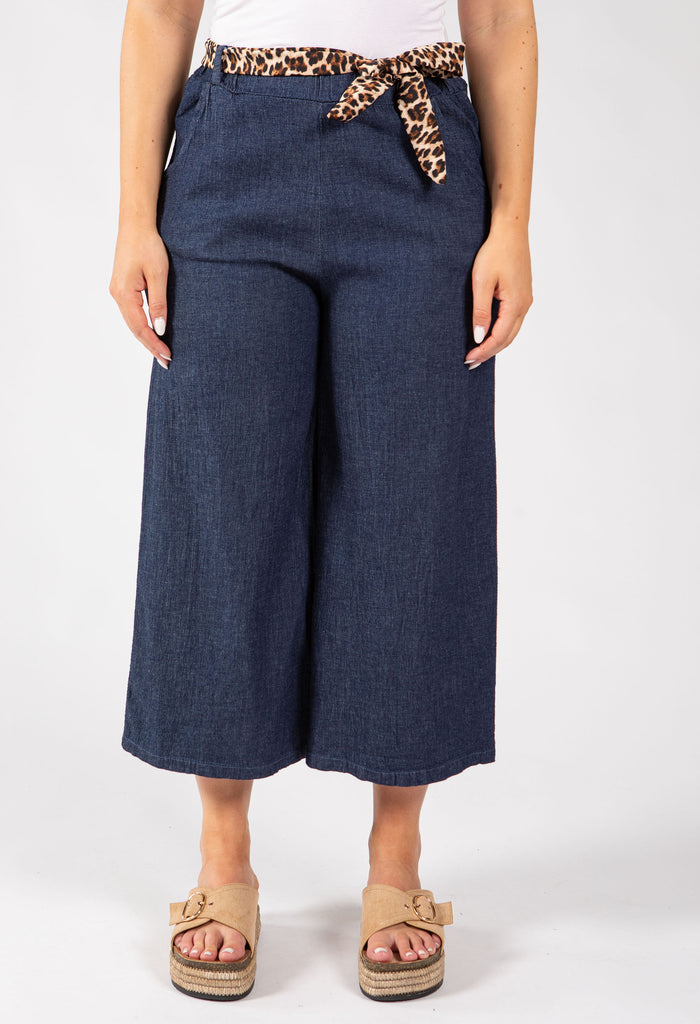 Pull On Denim Culotte