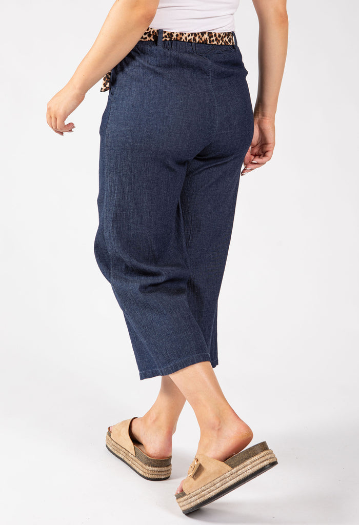 Pull On Denim Culotte