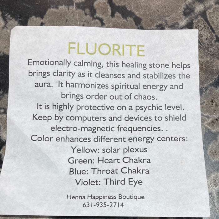 Purple fluorite sphere