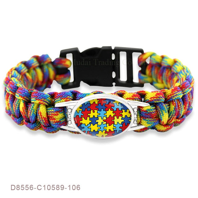 Puzzle Piece Autism Awareness Bracelets