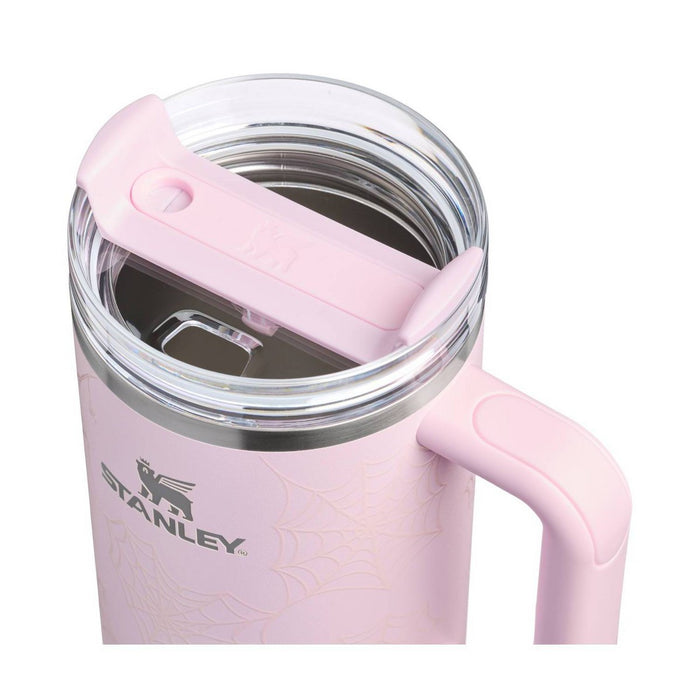 Detalle de la tapa giratoria FlowState del termo Stanley Pink Sugar Spider Webs #tamaño_1183 ml / 40 oz
