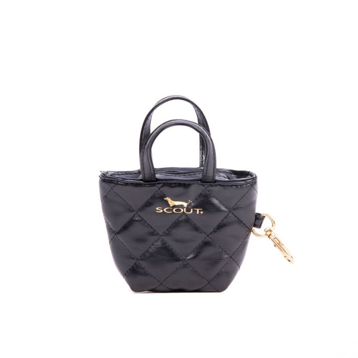 Quilted Black Pinky Tote