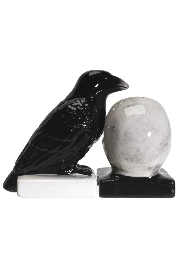 Quoth The Raven Salt + Pepper Shaker