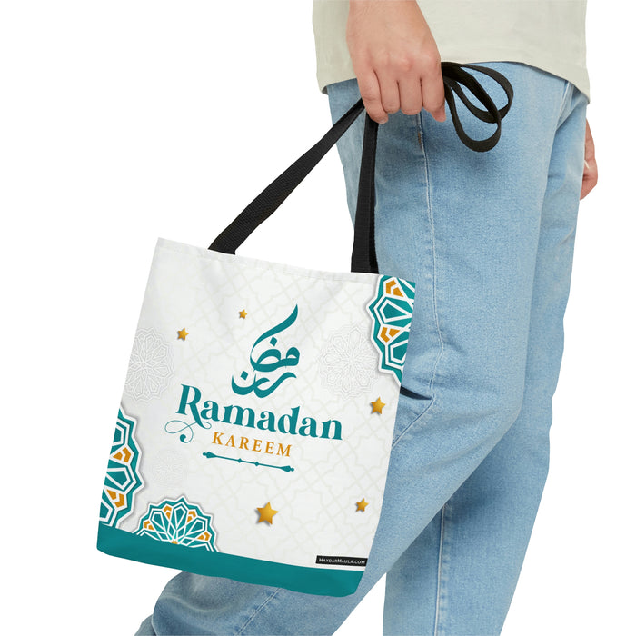 Ramadan Mubarak Tote Bag - Islamic bag, Eid gift, Mosque bag, Prayer bag, Holy month