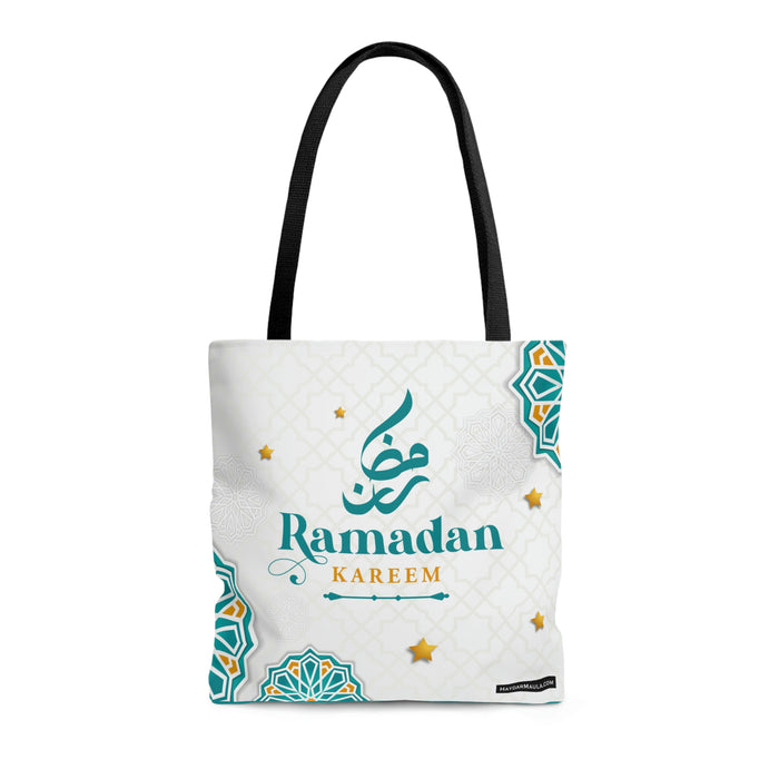 Ramadan Mubarak Tote Bag - Islamic bag, Eid gift, Mosque bag, Prayer bag, Holy month