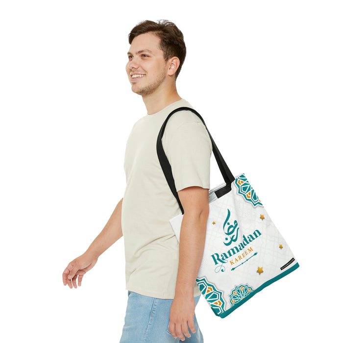 Ramadan Mubarak Tote Bag - Islamic bag, Eid gift, Mosque bag, Prayer bag, Holy month