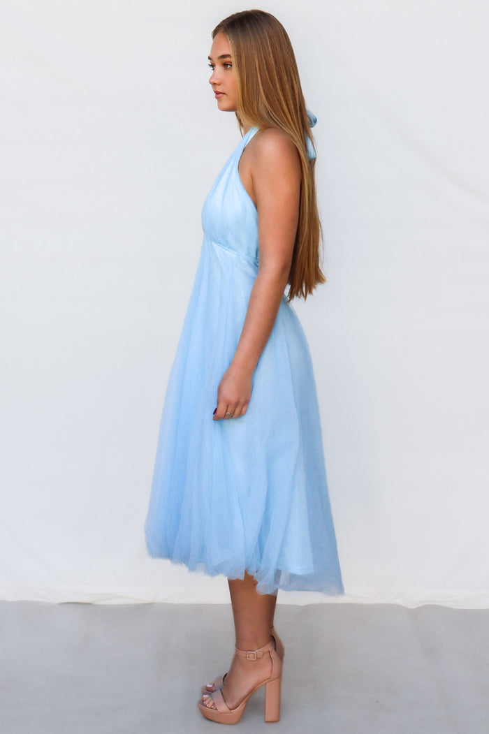 Rapunzel Tulle Dress - Baby Blue - Runway Goddess