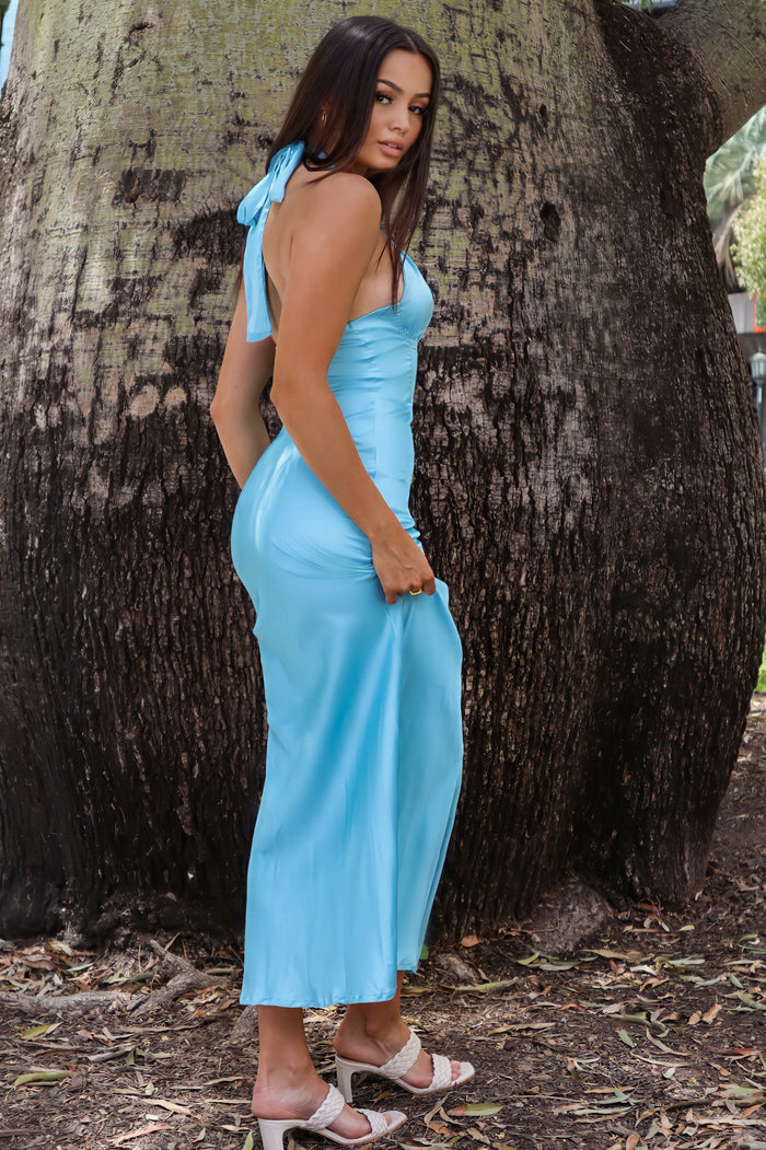Rebecca Formal Gown - Blue - Runway Goddess