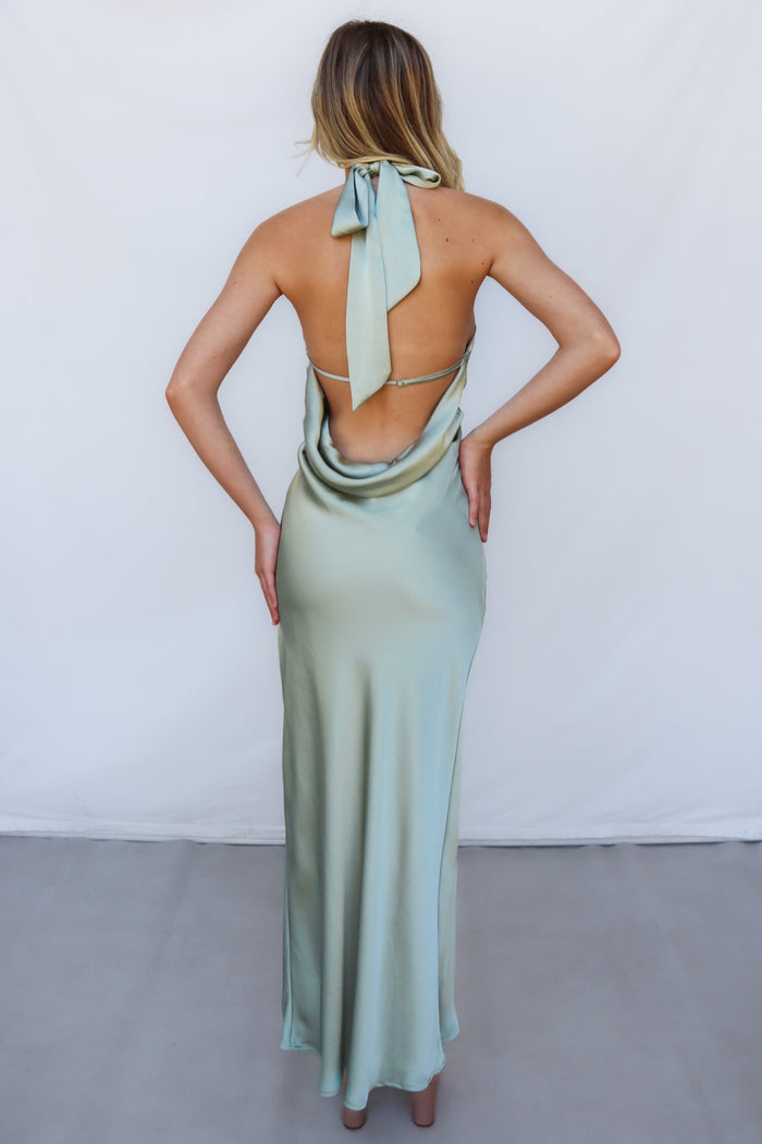 Rema Formal Dress - Sage - Runway Goddess