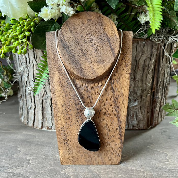 Reversible Black Onyx Pendant