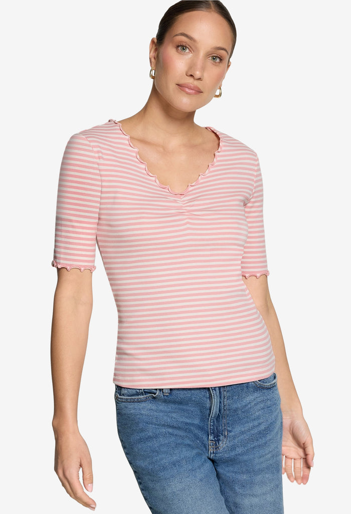 Ribbed Striped Top