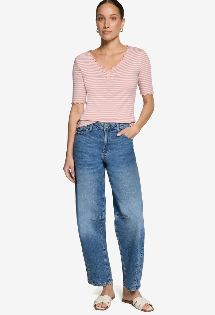 Ribbed Striped Top