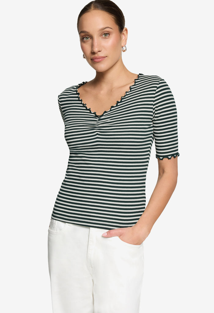 Ribbed Striped Top