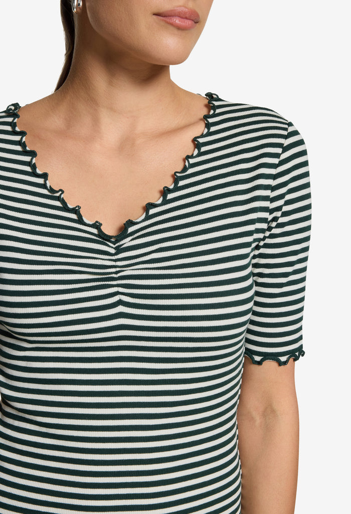 Ribbed Striped Top