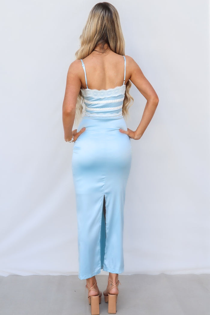 Ronin Maxi Dress - Blue - Runway Goddess