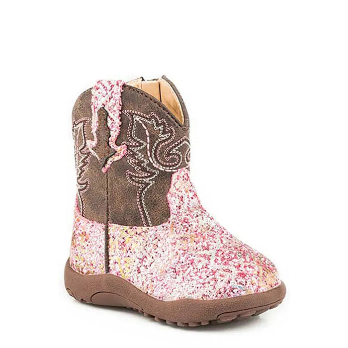 Roper Cowbabies Glitter Aztec - Infant Cowgirl Bootie - Hatcountry