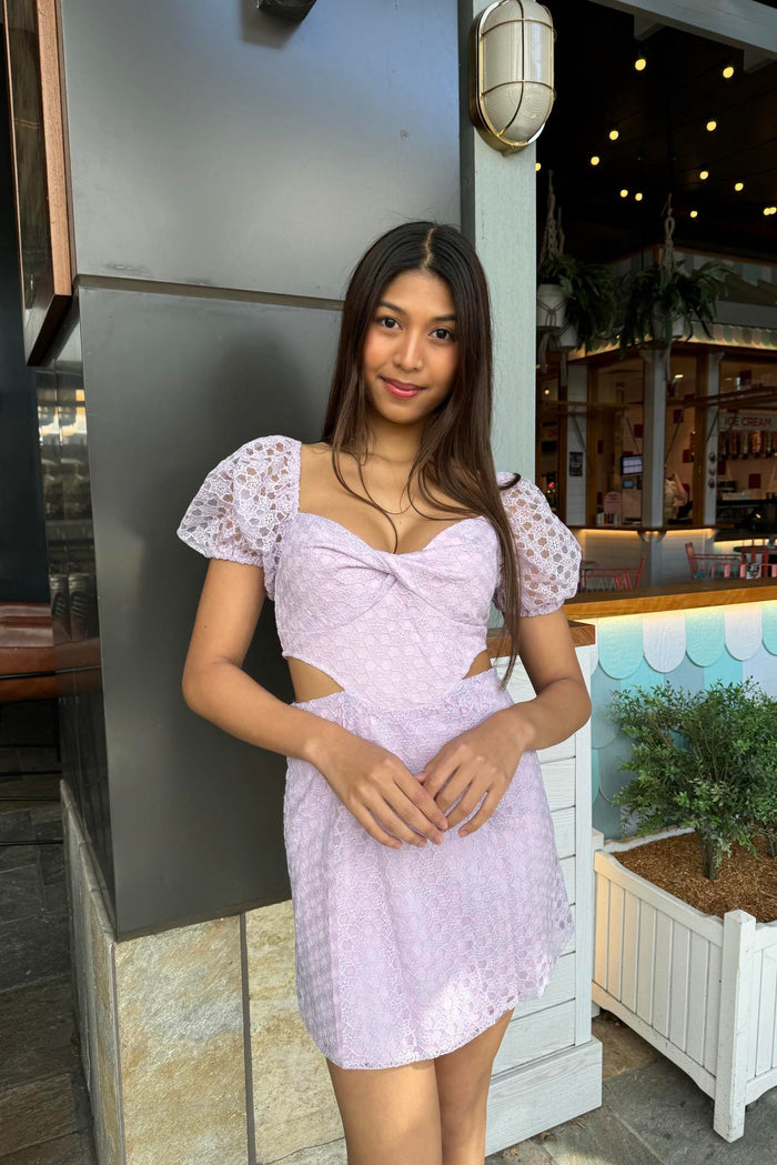 Rory Mini Dress - Lilac - Runway Goddess