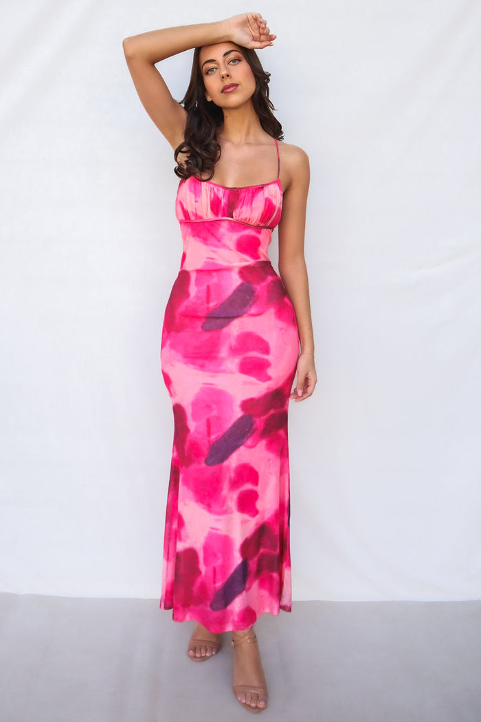 Roselyn Maxi Dress - Pink - Runway Goddess