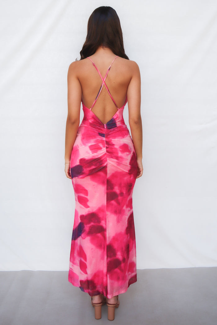 Roselyn Maxi Dress - Pink - Runway Goddess