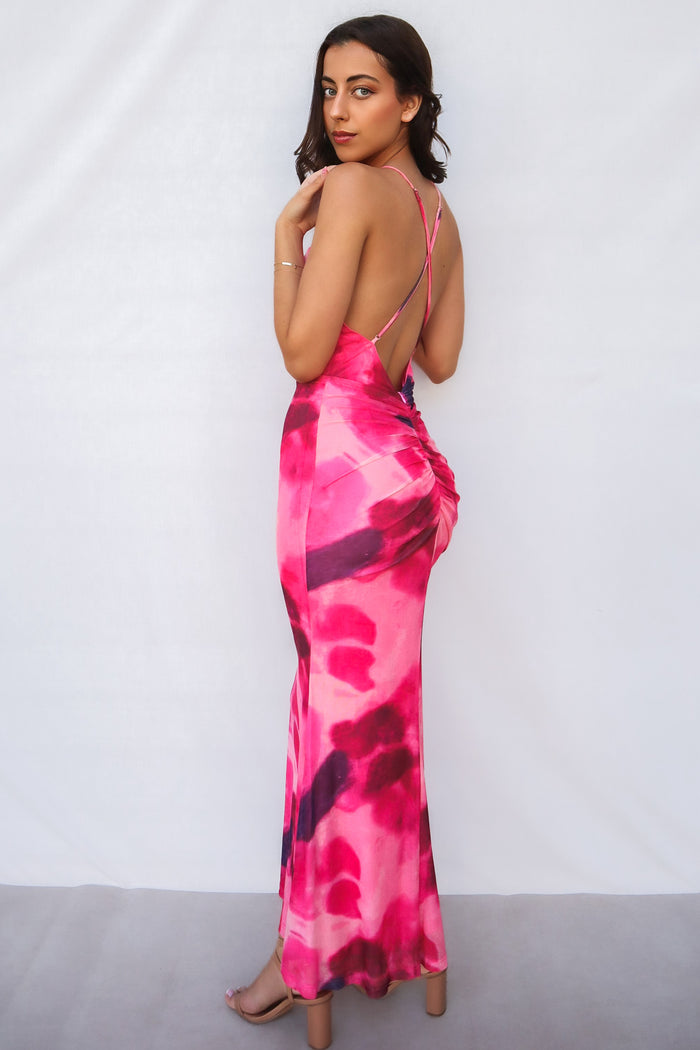 Roselyn Maxi Dress - Pink - Runway Goddess