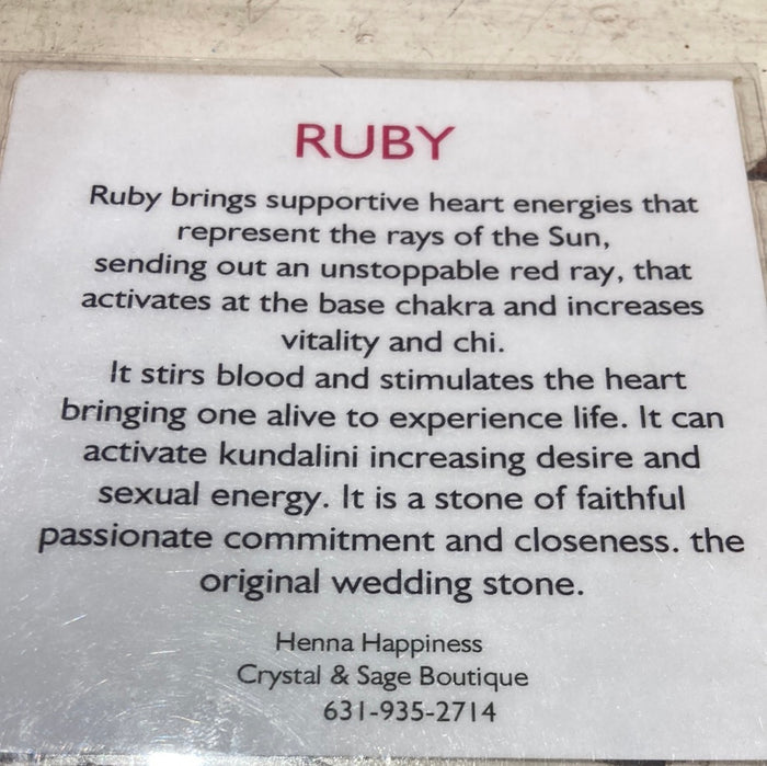 Ruby pendant