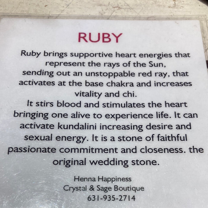 Ruby pendent