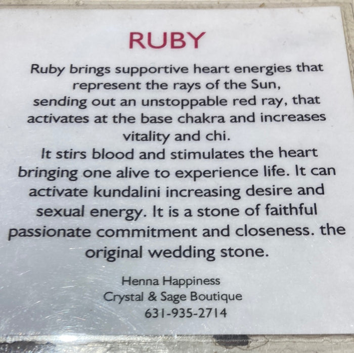 Ruby pendent