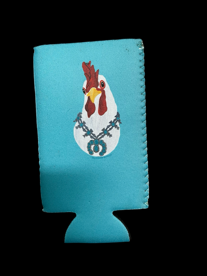 Rural Cool Chick Chicken Skinny Can cooler
