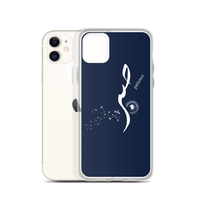 Sabr Patience - iPhone Case Navy Blue
