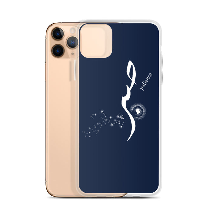 Sabr Patience - iPhone Case Navy Blue