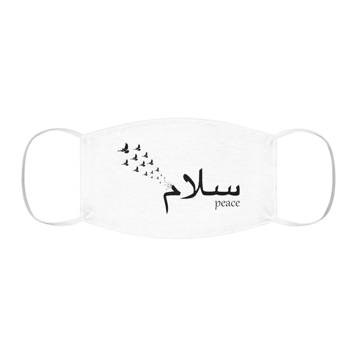 Salaam Peace White - Snug-Fit Polyester Face Mask