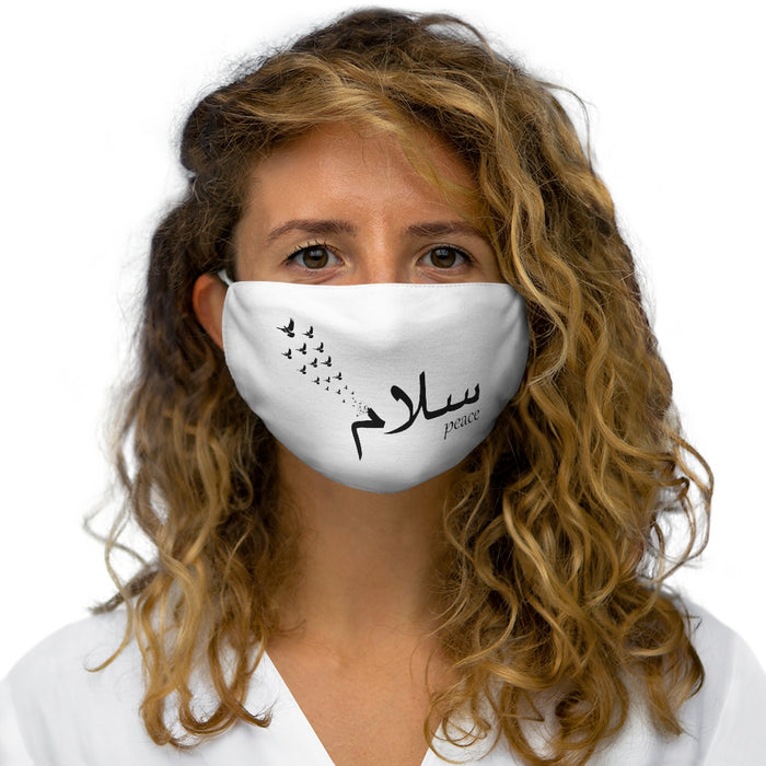 Salaam Peace White - Snug-Fit Polyester Face Mask