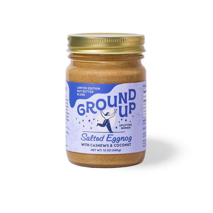 Salted Eggnog Coconut + Cashew Butter