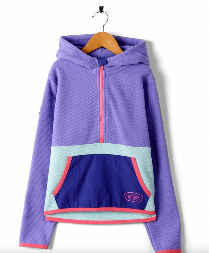 Saltrock Ella - Girls 1/4 Neck Fleece - Purple