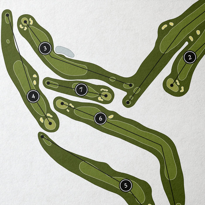San Juan Hills Golf Club | Golf Course Print | Close+Up