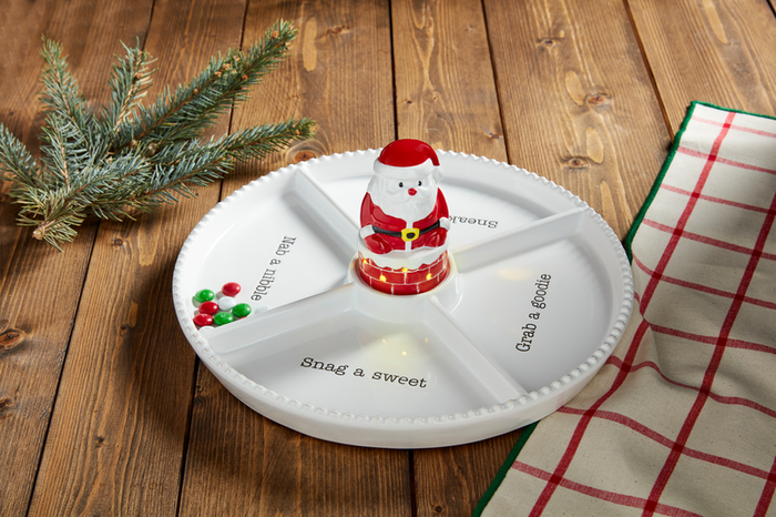 Santa Chimney Light Up Sitter