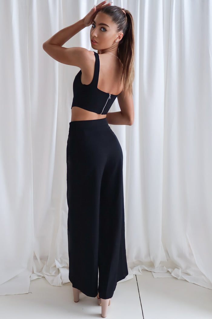Sara Set Top - Black - Runway Goddess