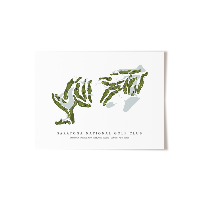Saratoga National Golf Club | Golf Course Print | Unframed