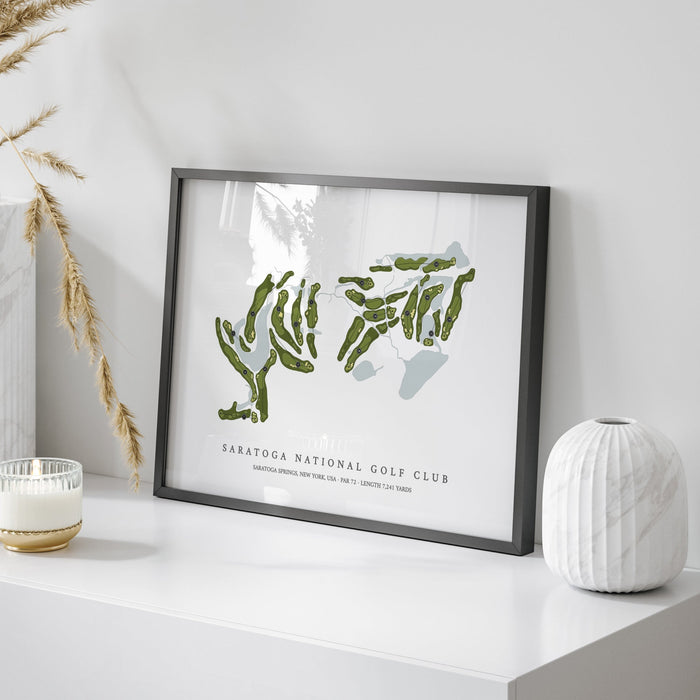 Saratoga National Golf Club | Golf Course Print | On Table
