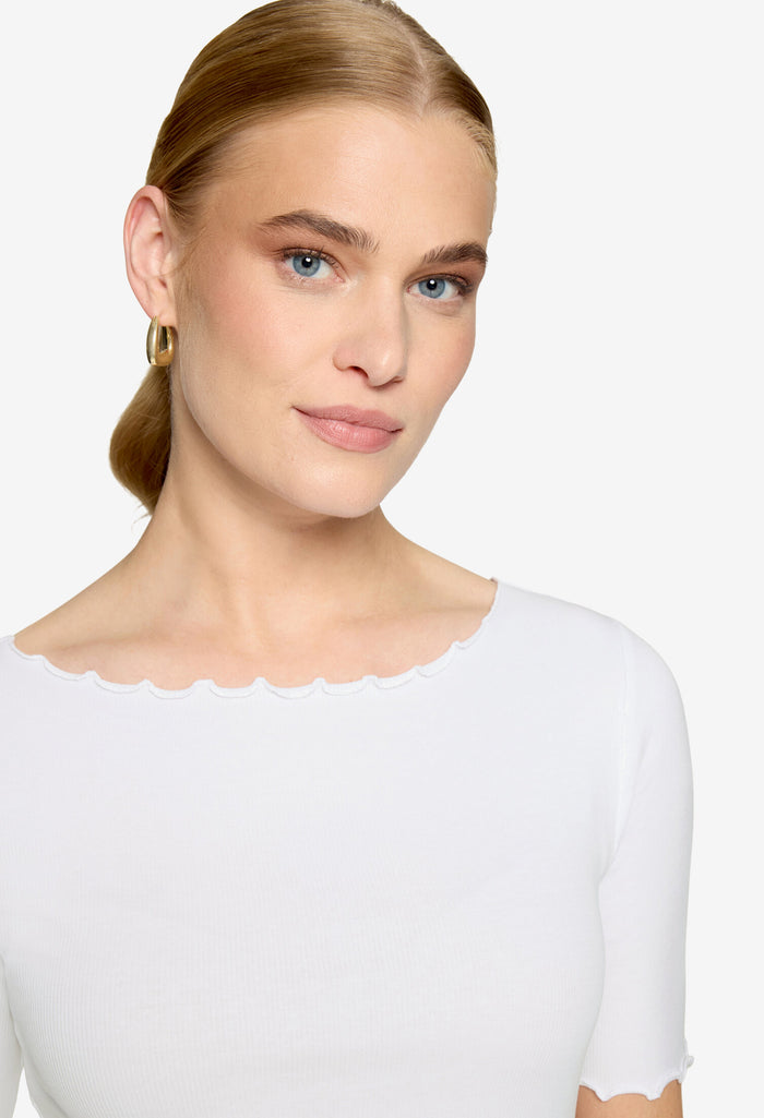 Scalloped Detail Top