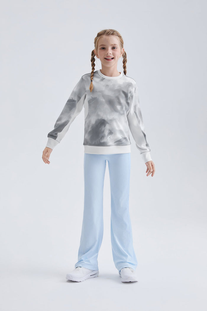 Printed Neoprene Pullover **Elf Gray**