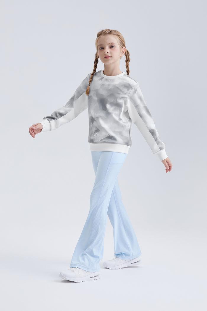 Printed Neoprene Pullover **Elf Gray**